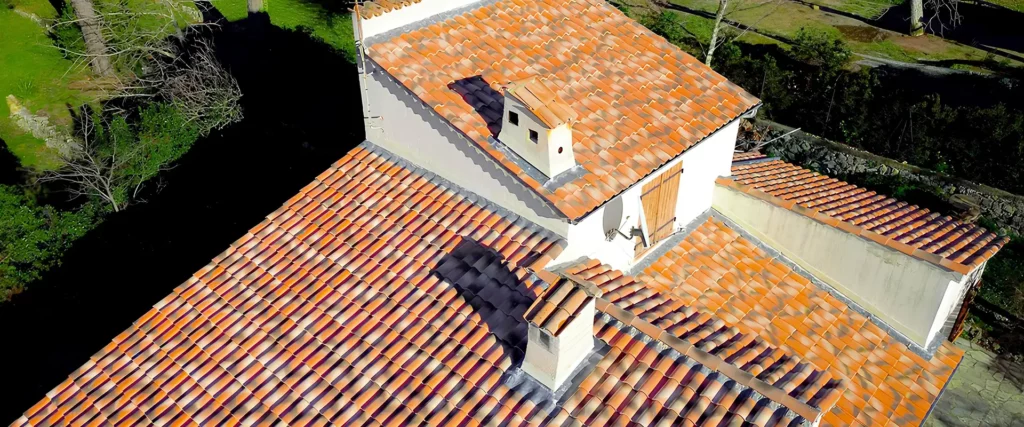 toiture d'une villa