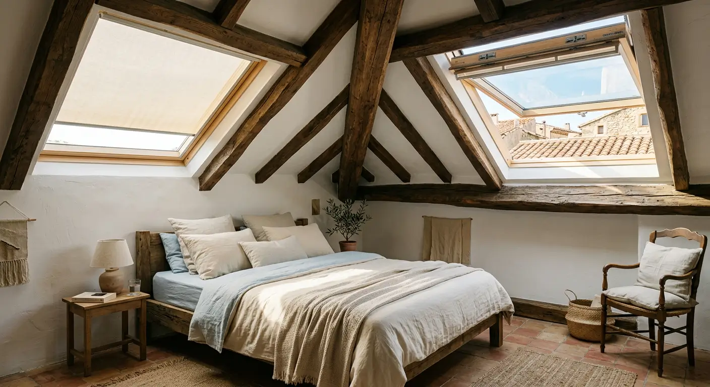 Pose de Vélux à Brignoles pour ouverture de toit dan sles comble suite à une chambre aménagée